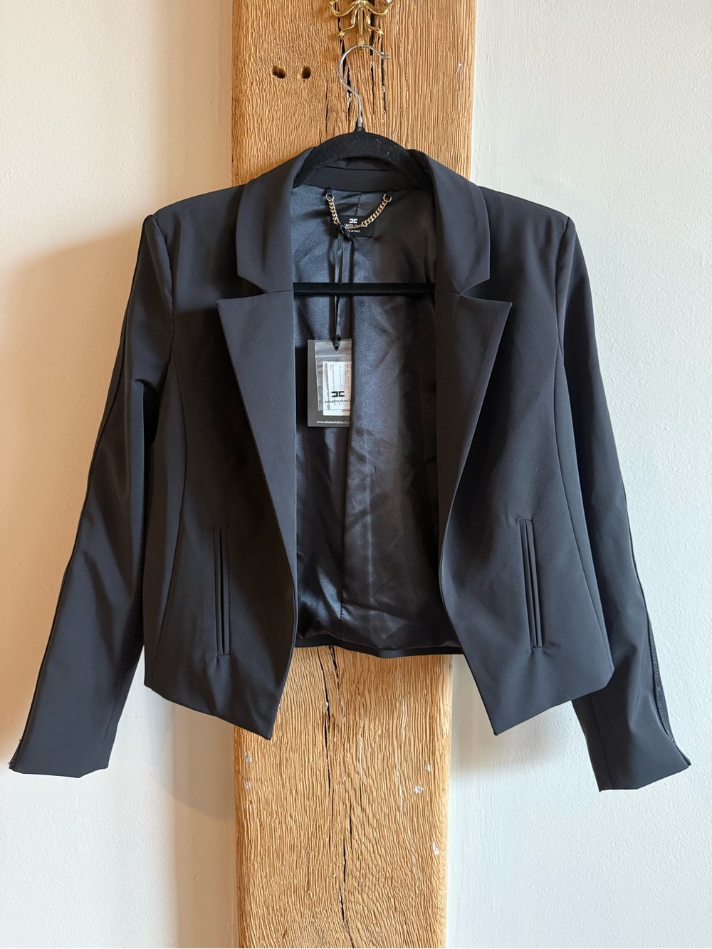 NWT Elisabetta Franchi Cropped Blazer Jacket